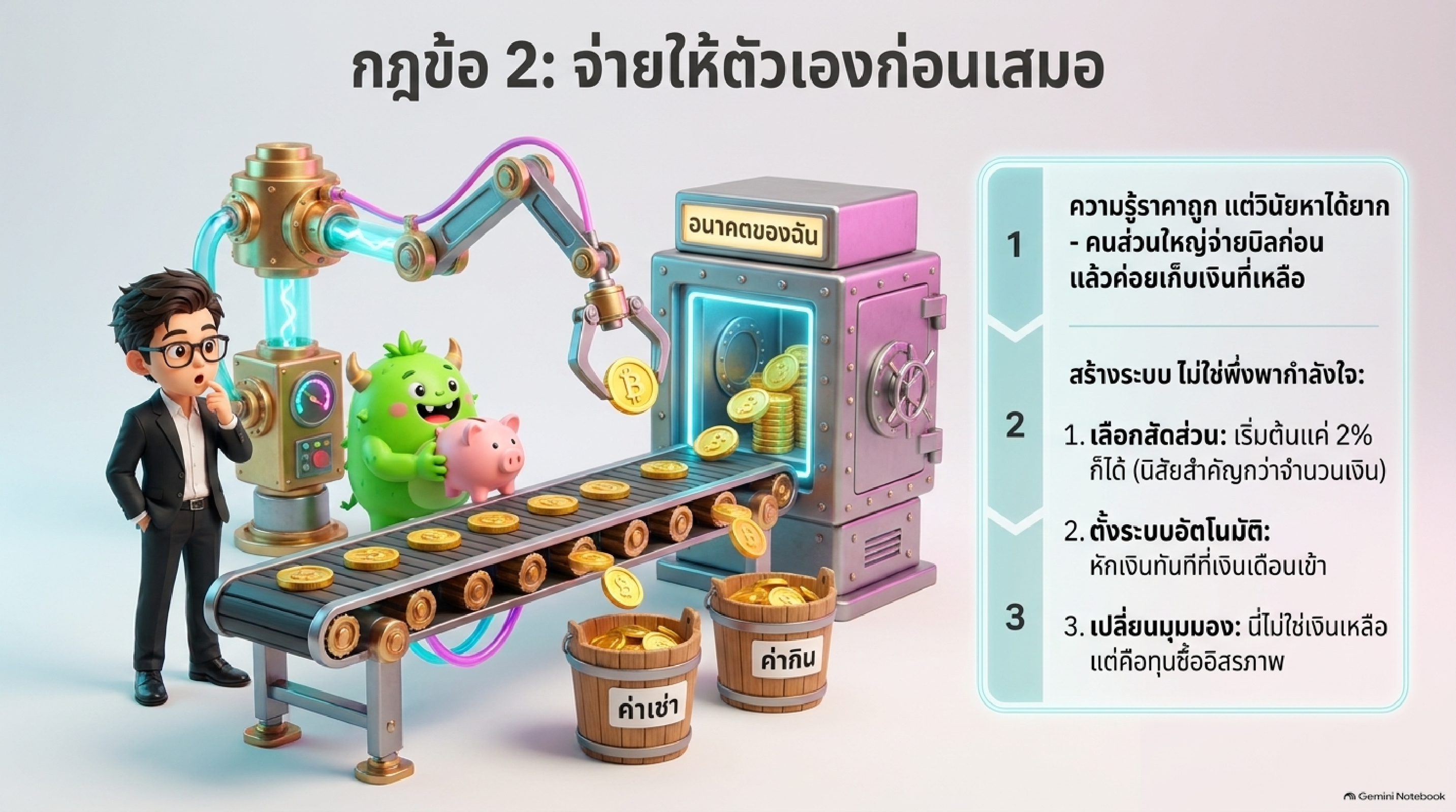 กฎการเงินข้อที่ 2: จ่ายให้ตัวเองก่อน / Pay yourself first